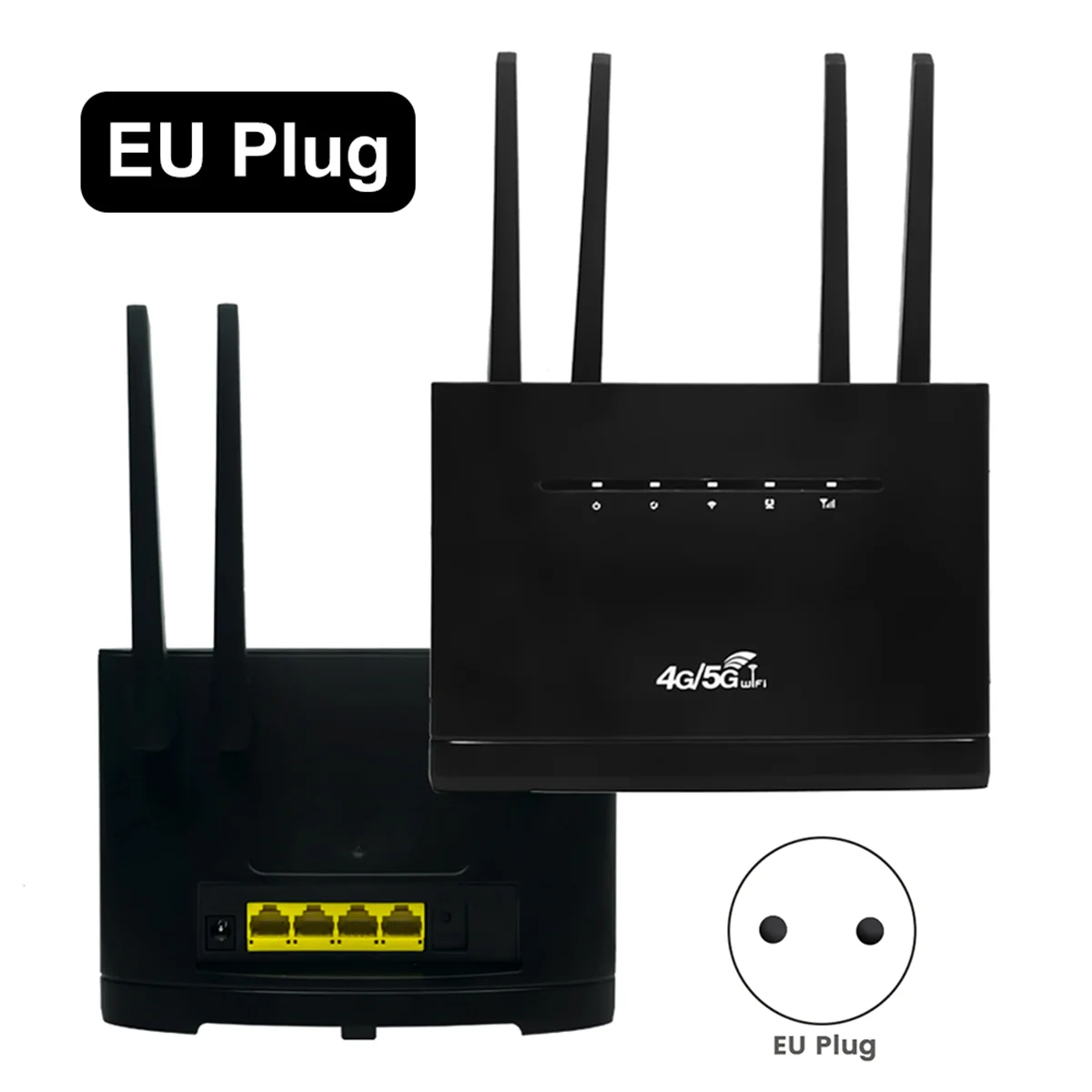 WR710 Wireless Router 300Mbps 4G LTE WIFI Router Modem 4 External Antenna RJ45 WAN LAN with Sim Card Slot-EU Plug