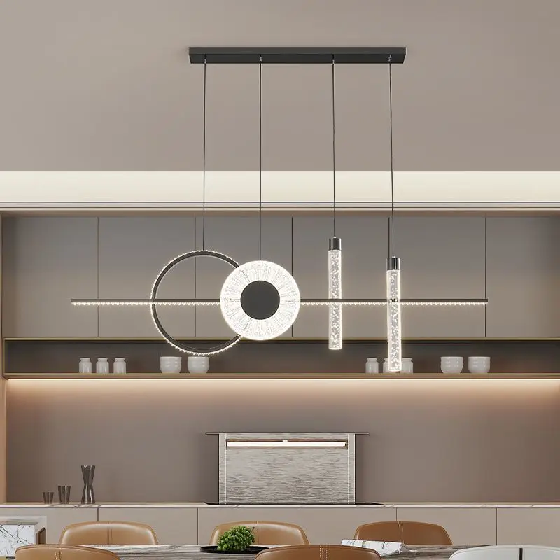 

Nordic Long Pendant Lights for Dining Room Minimalist Décor Bar Food Tables Chandelier Kitchen Home Indoor Lighting Fixture