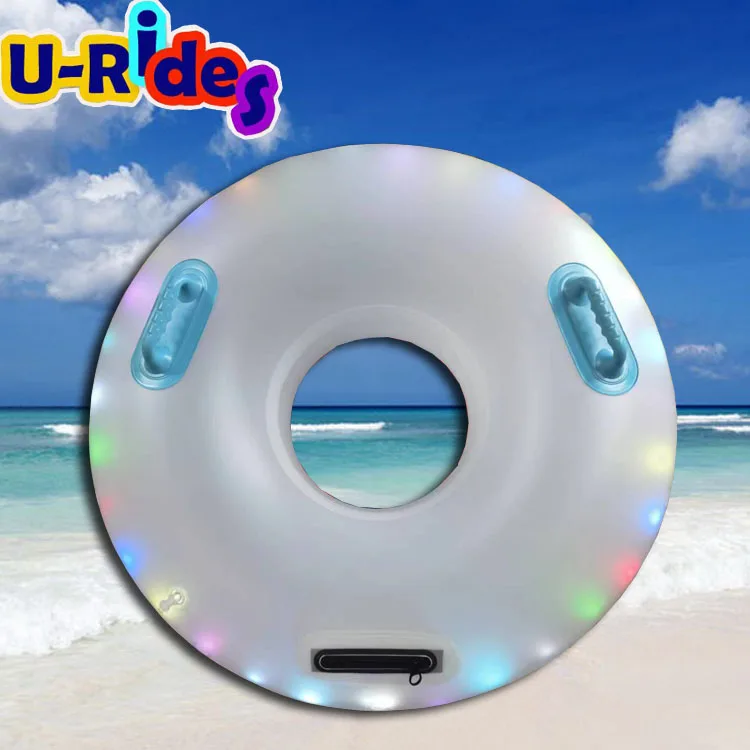 

OEM Hot Selling PVC Inflatable LED Swim Tube Summer Water Fun Beach Party Toys for Kids Adults Usage for Amusement