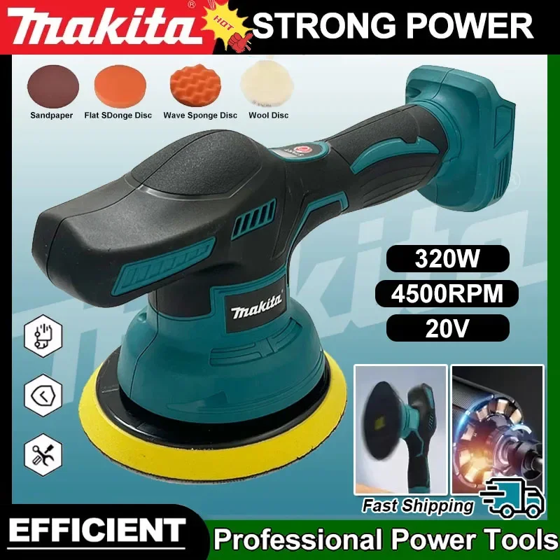 

Makita 8 Gears Cordless Car Polisher Machine Electric Waxing Repairing Wireless Buffing Polisher 18V-20V