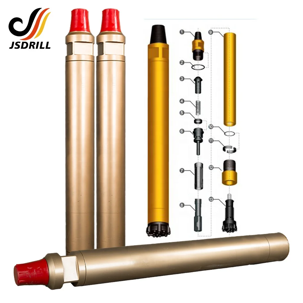 2/6/12/24 Inch High Air Pressure DTH Hammer / Mining Drilling Parts Extension Drilling Tools  For Blasting