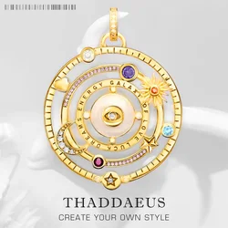 Pendants Cosmic Talismans Golden Galaxy of Love Luck Dreams Energy New Jewelry Vitnage 925 Sterling Silver Gift For Women