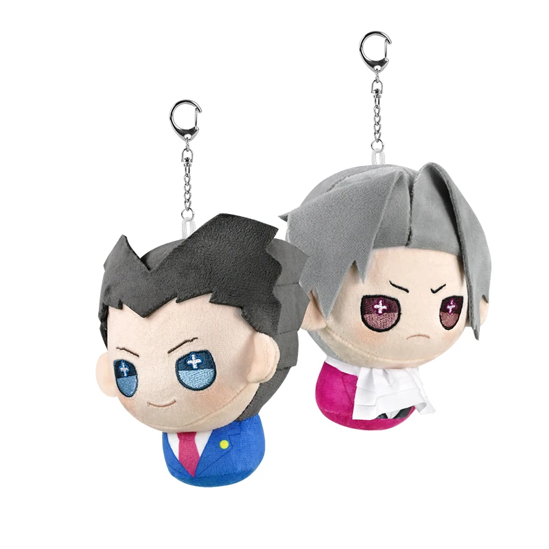 Anime Ace Attorney Miles Edgeworth Ema Skye Kay Faraday Cosplay colgante de dibujos animados llavero accesorios ornamento regalo