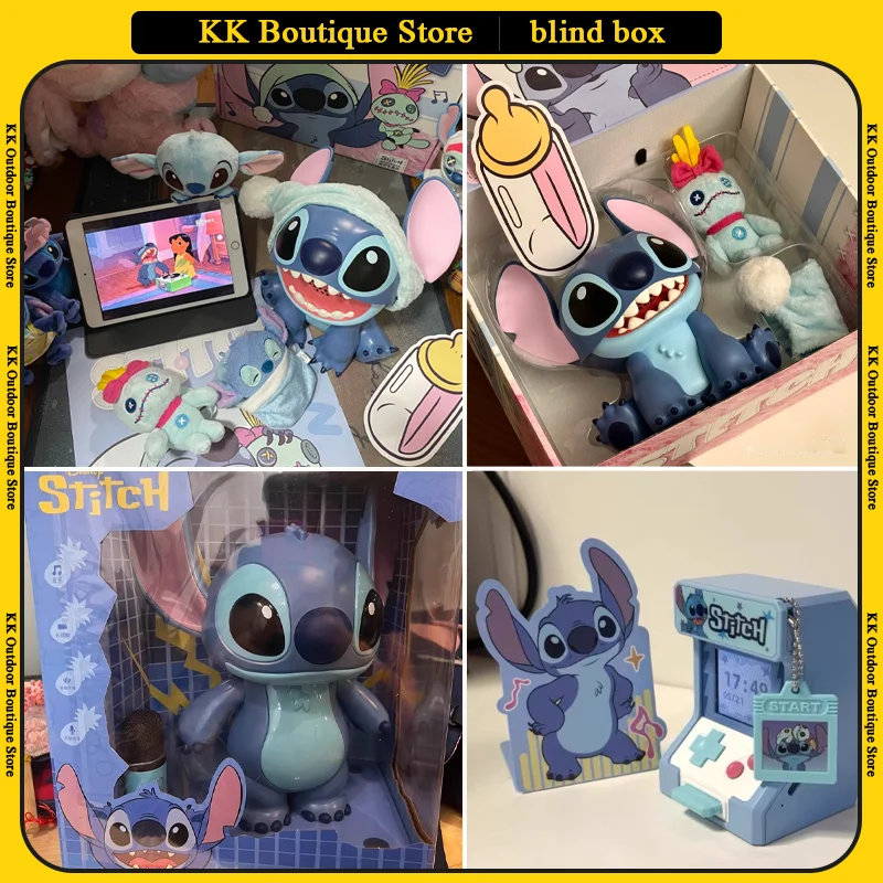 

Martube Lilo And Stitch Series Model Figurines Toys Cartoon Anime Peripheral Toy Action Figure Ornaments Pajama Party Toy Gifts