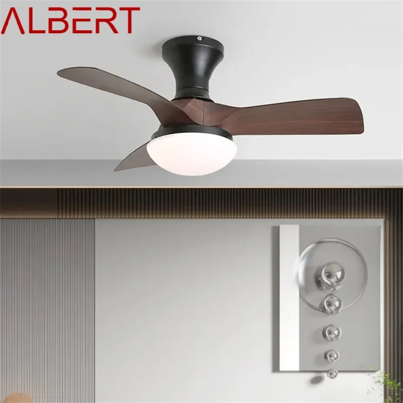 ALBERT Modern Fan Light LED Luxury Living Room Restaurant Bedroom Children's Room Ceiling Fan Light Remote Electric Fan Light