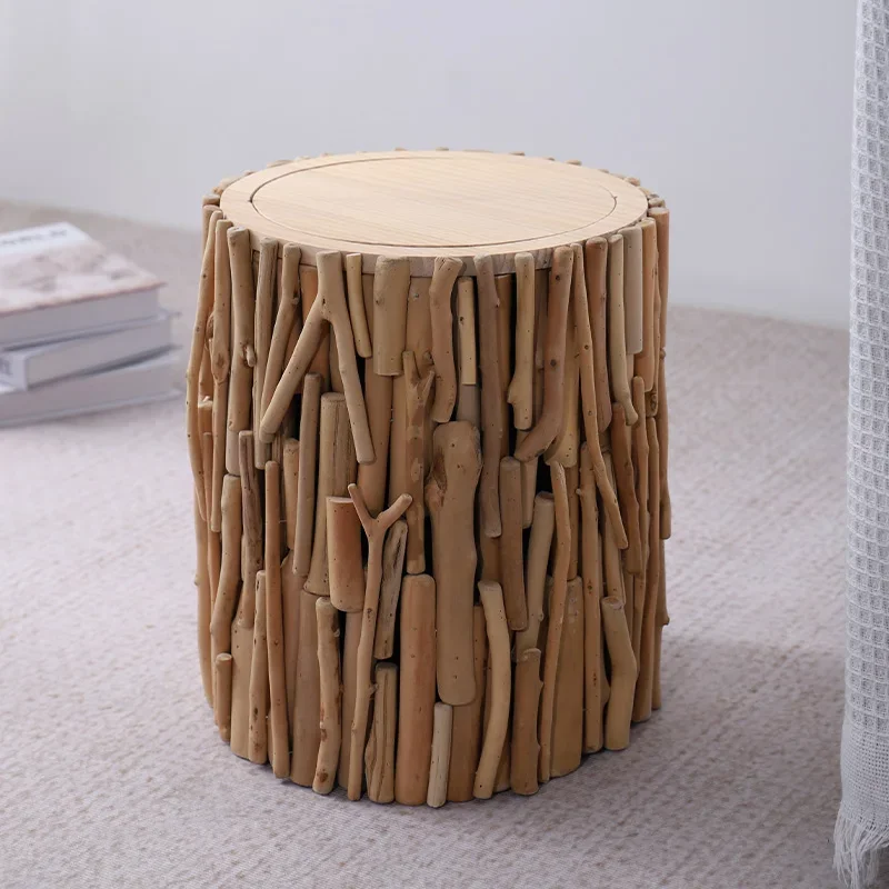 Cubo de basura de madera nórdico creativo con tapa, cesta de papel de desecho para sala de estar, cubo de basura con revestimiento interior, decoración del hogar