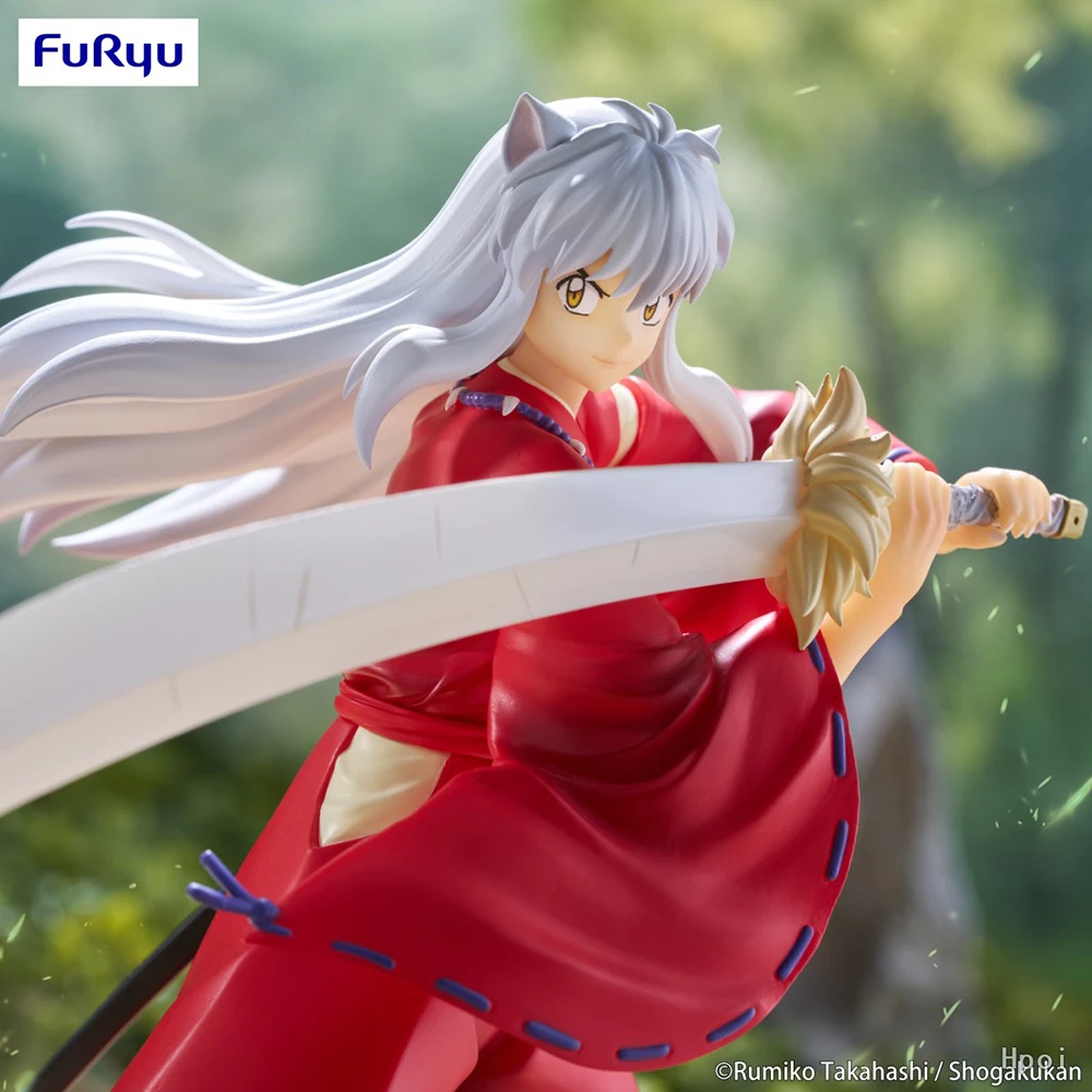 IN Stock Original FuRyu Trio-Try-It Sengoku Otogizoushi: Inuyasha Action Anime Figure Model Collectible Toys 15Cm