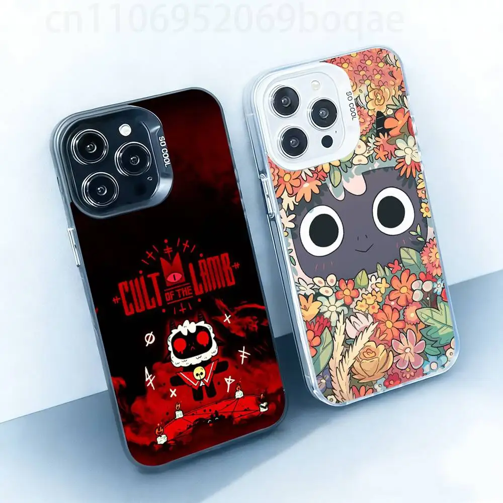 

Game C-Cult Of The L-Lamb Hard Phone Case for IPhone 17 16 15 14 13 12 11 X XS Pro Max Plusshockproof Full Cover