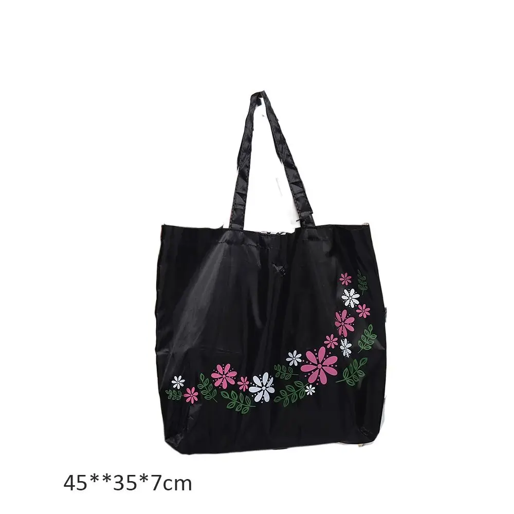 Colorful Floral Handbag Foldable Casual Shopping Bag Large Capacity Environmental Pouch Reusable Portable Carrier Storage Bags