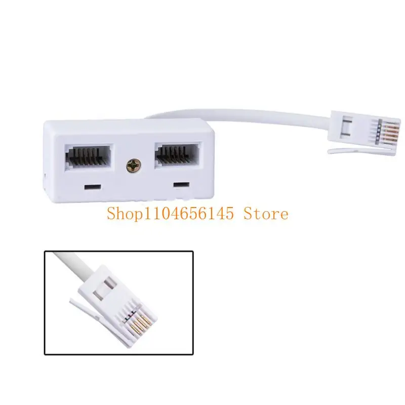 652F Toolless Installation Telephone Connectors Cable 2 Way Socket for Voice Transmission in Workplaces