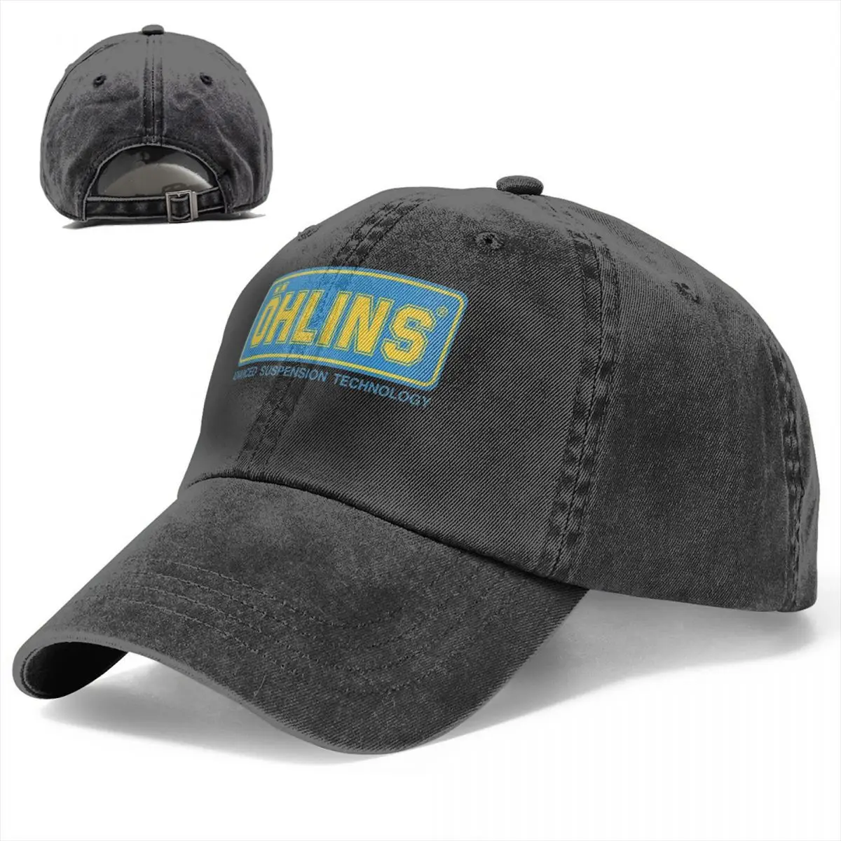 Ohlins Merchandise Washed Baseball Cap Cool Vintage Trucker Hat Spring Couple Women Tennis Skate Baseball Caps