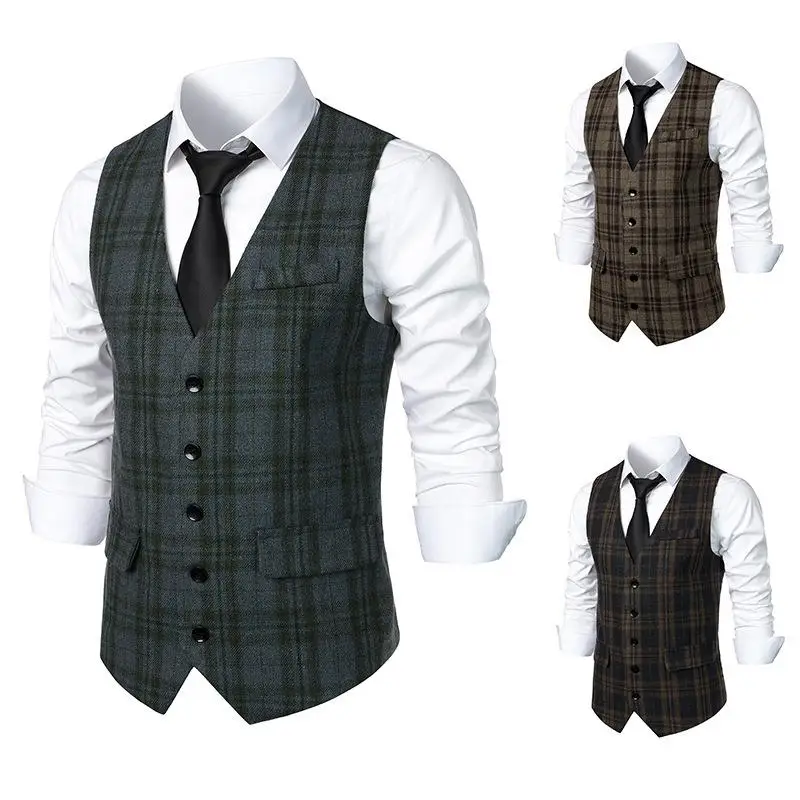 

Men's Sle Suit Vest Casual Loose Fit f High Collar Color Home Wear Faionable Men's Jaet Vest Autumn Season