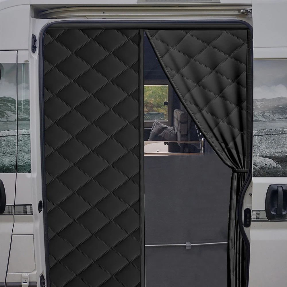 Caravan Winter windproof door curtain for Fiat Ducato Peugeot Boxer Citroen Relay Thermal cold proof magnetic door curtain