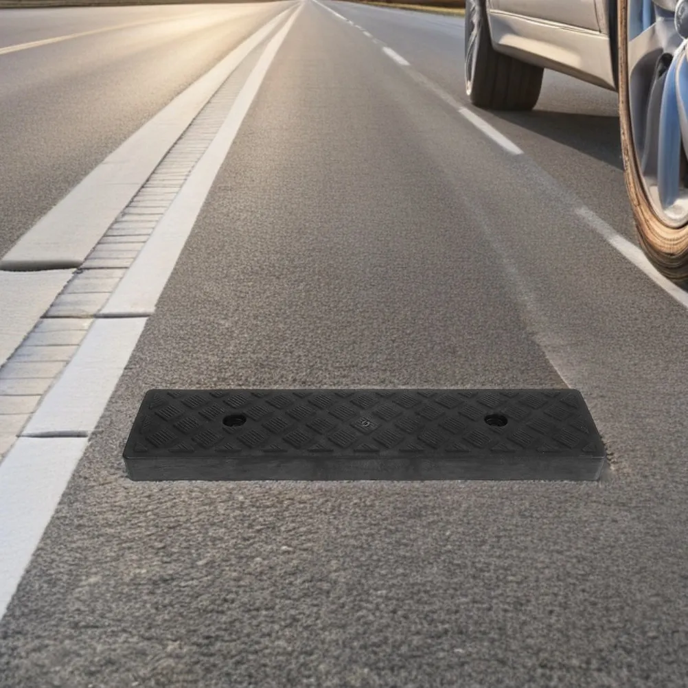 2Pcs Plastic Driveway Curb Ramp For Ramp For Steps Wheelchair User Heavy Duty Door Thresholds Driveways Scooter