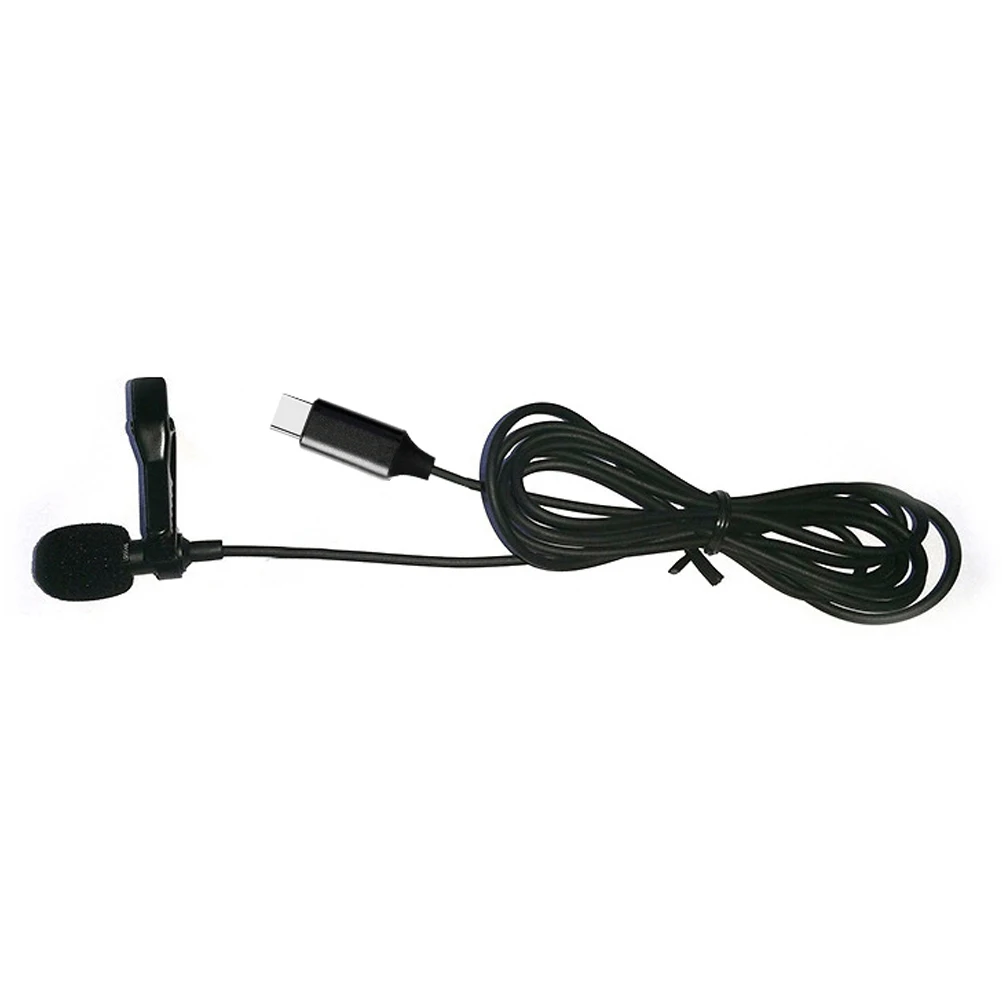 

Mini Phone Microphone Lavalier Mic Tiny Small Podcast Recording Wired Condenser Noise Reduction High Sound -