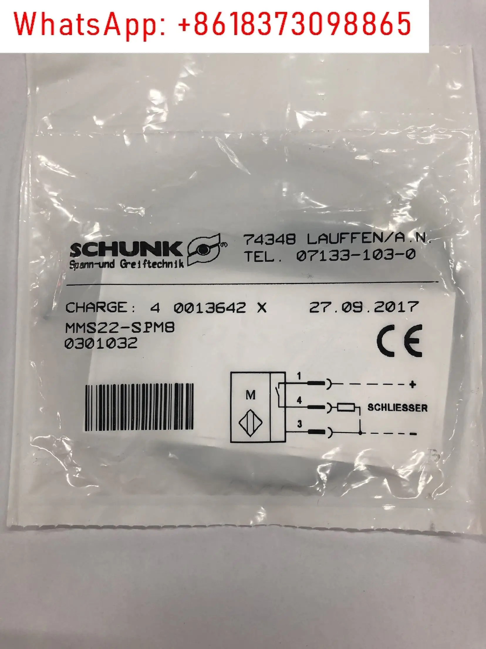 1PCS 0301032 MMS22-SPM8-PNP sensor