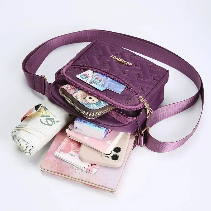 Small Casual Zip Tote Canvas Crossbody Bag Shopping Bag for Ladies Women Corduroy Shoulder Bags Striped Cloth Fabric Handbags