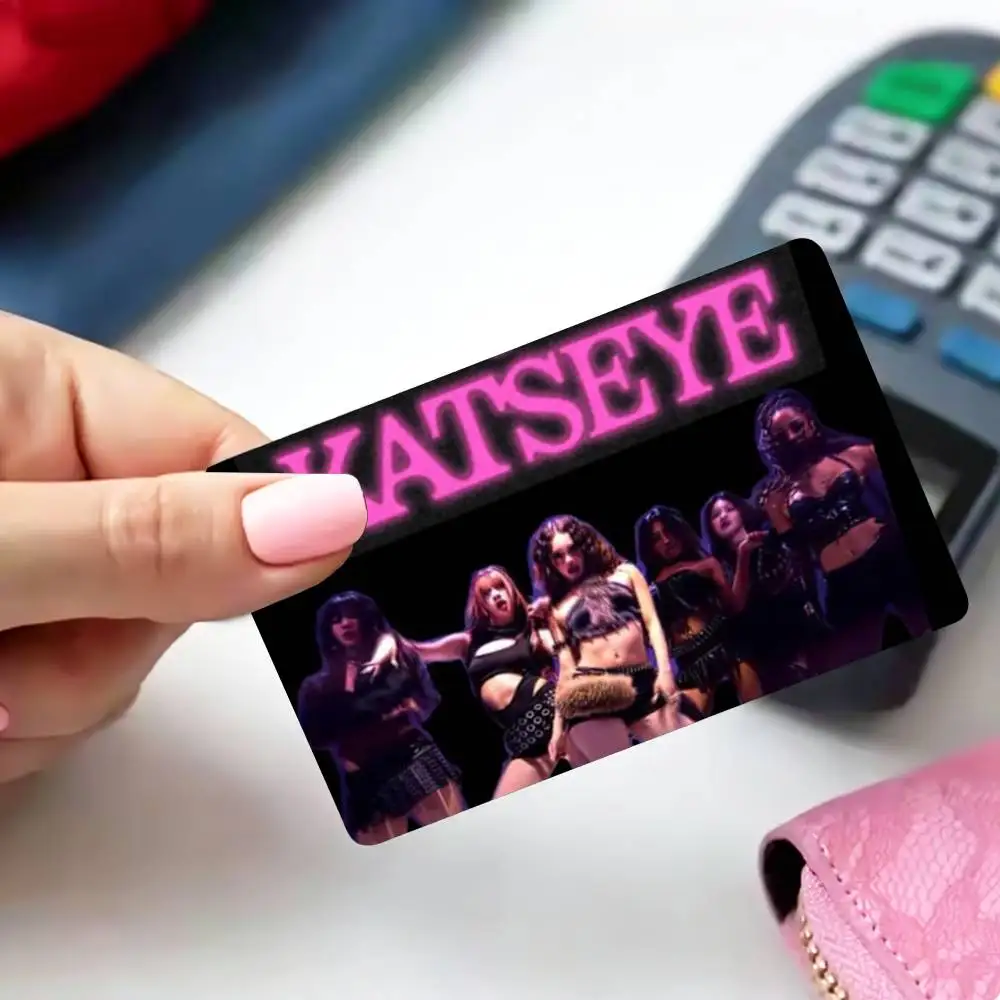 COOL Kpop Band K-Katseye 4pcs 1Set Card Stickers Small Waterproof Chip 4PCS Card Sticker