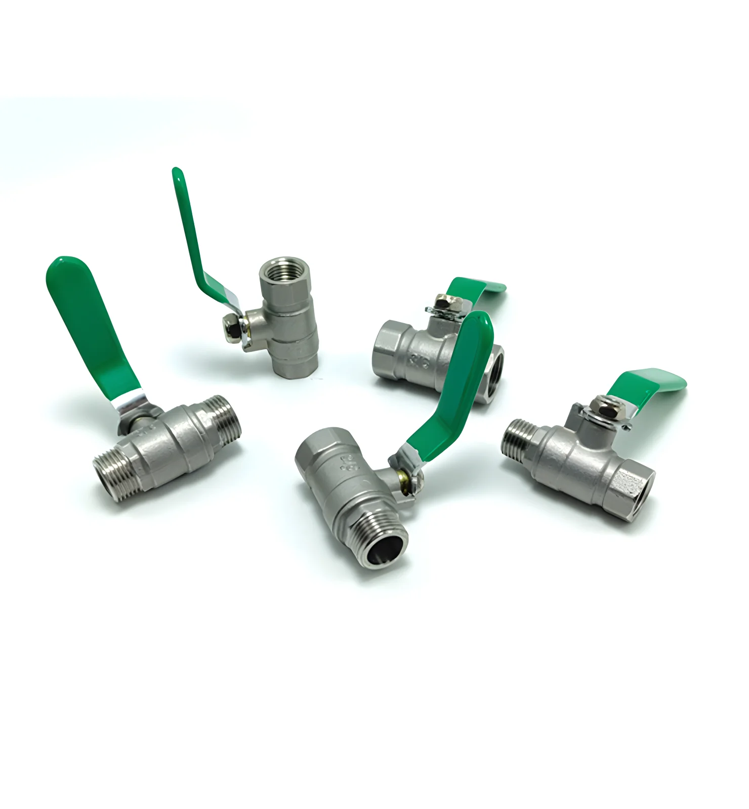 Stainless steel ball valve 1/4 \'\' 3/8 \'\' 304 2P full pass ball valve suitable for switch accessories such as water, gas, gasolin
