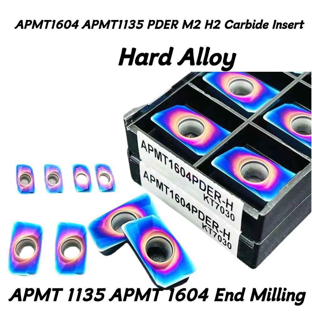 APMT1604 APMT1135 PDER M2 H2 Carbide Insert Milling Cutter Nano Blue APMT 1135 APMT 1604 End Milling Cutter CNC Milling Cutter