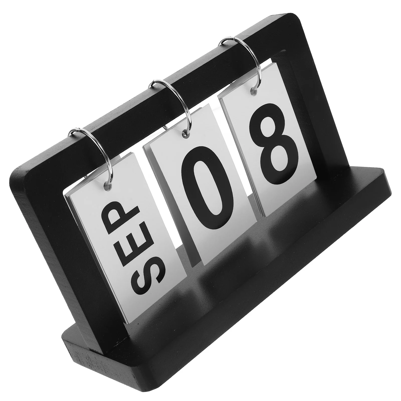 

1pcs Wooden Calendar Desk Decor Reusable Flip Tabletop Calendar For Office Home School Desktop Decoration Standing Farmhouse