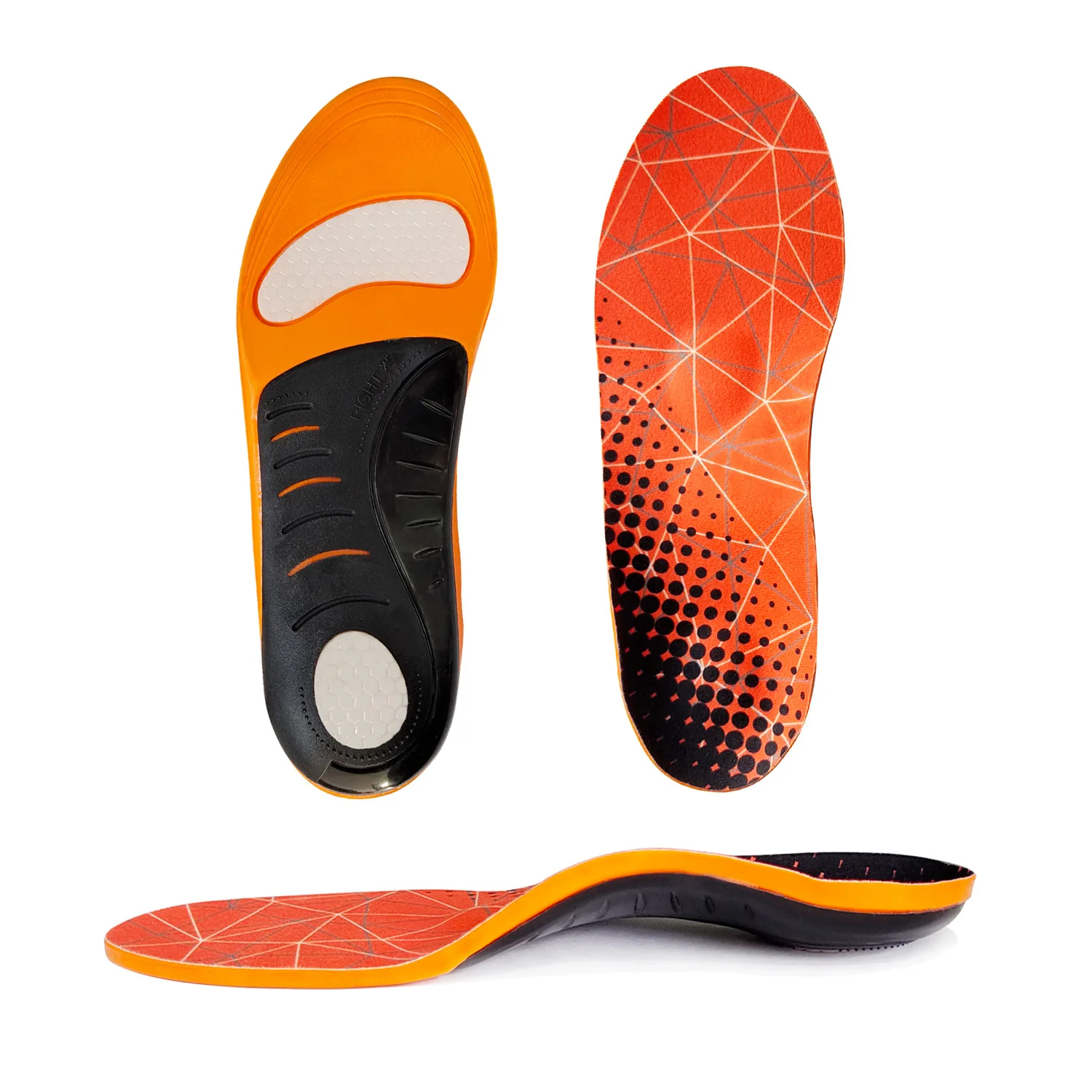 

New arch support sports insoles for men and women breathable shock absorption flat foot corrective insoles