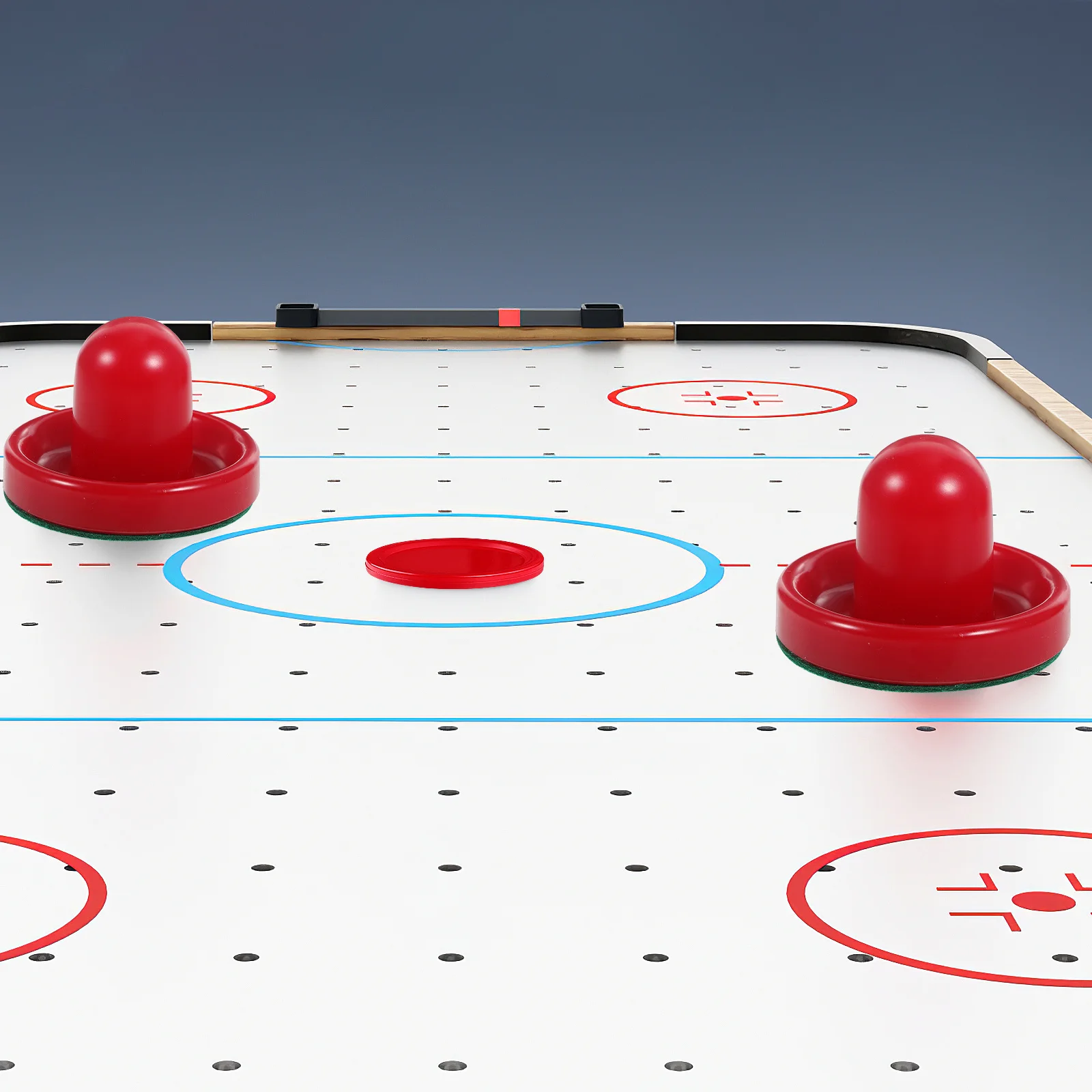 

8Pcs Air Hockey Pucks Replacement 76mm Standard Size Red Striker Glide Bottom Set for Table Games Air Hockey Supplies
