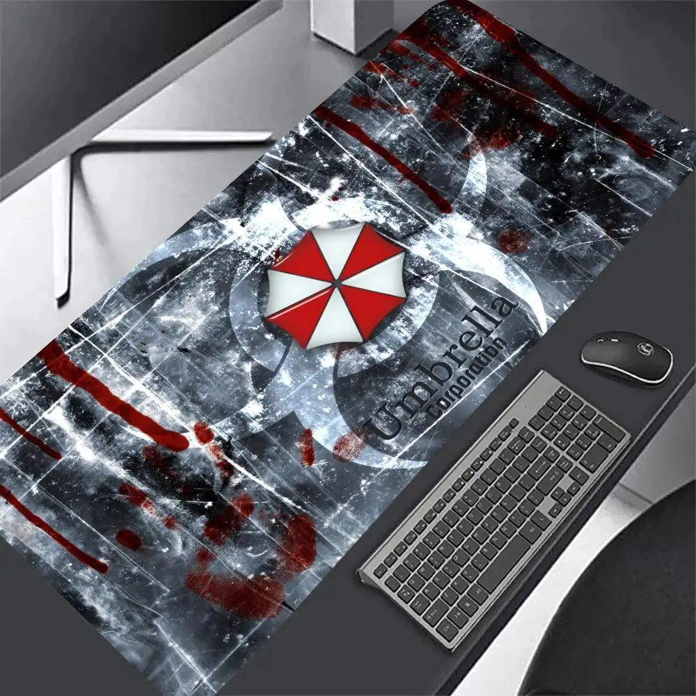 Evil resident terminato guarda-chuvas mouse pad jogos laptops mousepad gamer teclado tapete protetor de mesa anime dos desenhos animados mouse pads