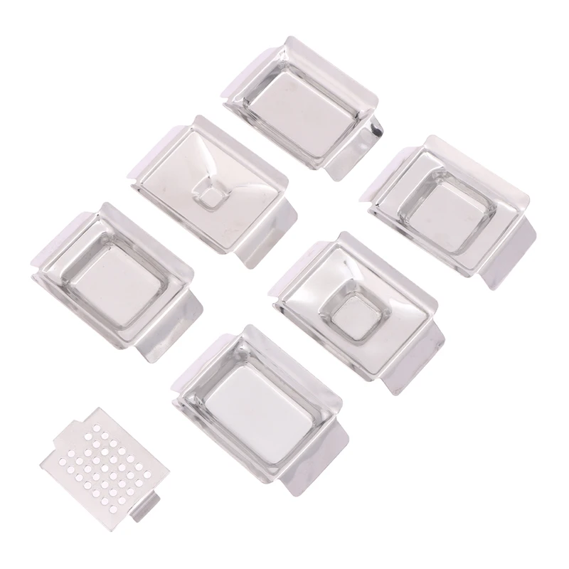 (.) Cassettes de moulage et de traitement de tissus en acier inoxydable, moule de base moyen 37x24x7mm/7x7x9mm/24x24x9mm/37x24x9mm