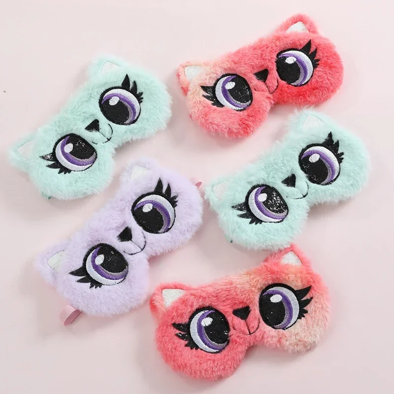 Blackout Rest Slaap Comfortabel Zacht Gewatteerde Schaduw Cover Reizen Relax Blinddoek Dutje Ooglapje 1PCS Cartoon Vogel Panda Oogmasker