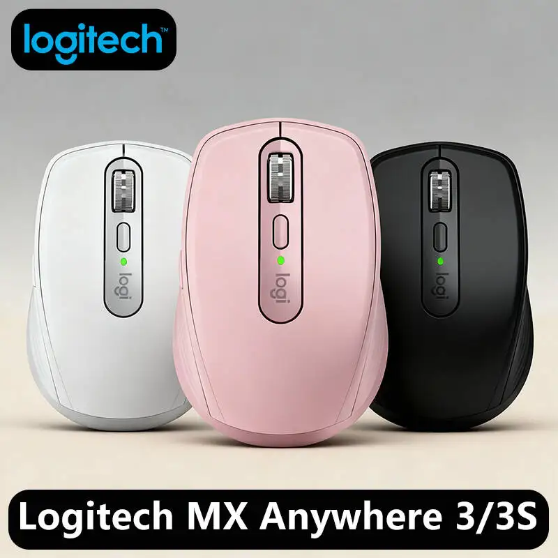 

Logitech MX Anywhere 3/3S, 8000 DPI Sensor, Bluetooth/Logi Bolt, Quiet Click, Compatible with Mac/Windows