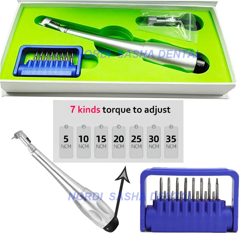 

Best Seller Dental Implant Torque Wrench Handpiece Screwdriver Prosthetic Kit Ratchet Screwdriver Screw Parts Repair Tools