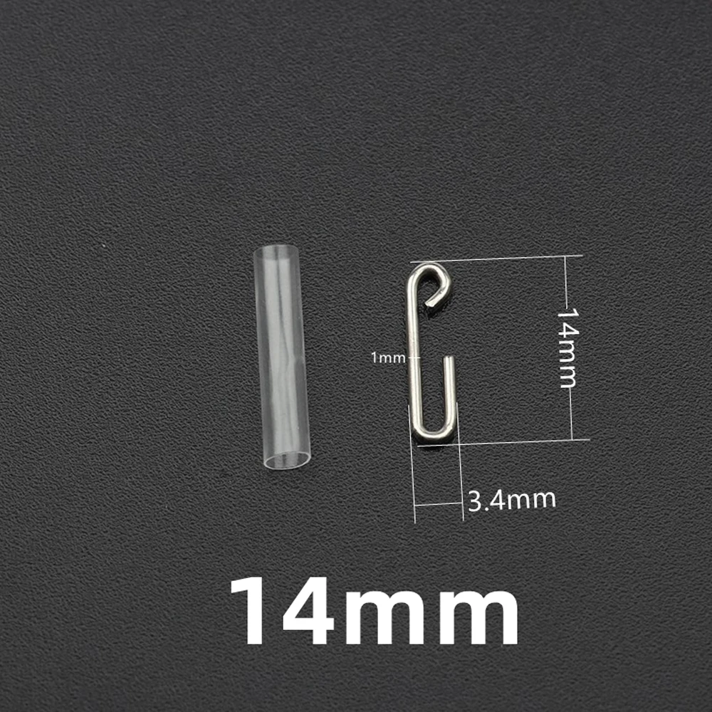 20Pcs Connector Fishing Pin Quick Clip Swivel Fast Change Heat Shrink Tube Fishing Hook Fast Fishing Snaps Safety Lead Snap