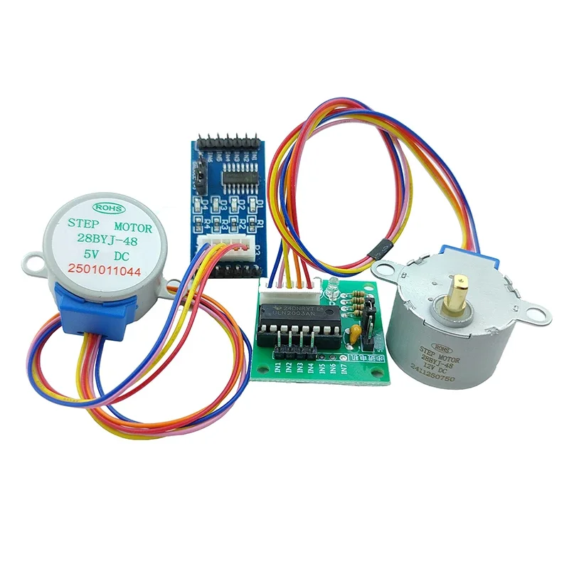 Silnik krokowy DC 5V 28BYJ-48-5V / 28BYJ-48-12V DC12V 4-fazowy silnik krokowy + płyta sterownicza ULN2003 dla Arduino