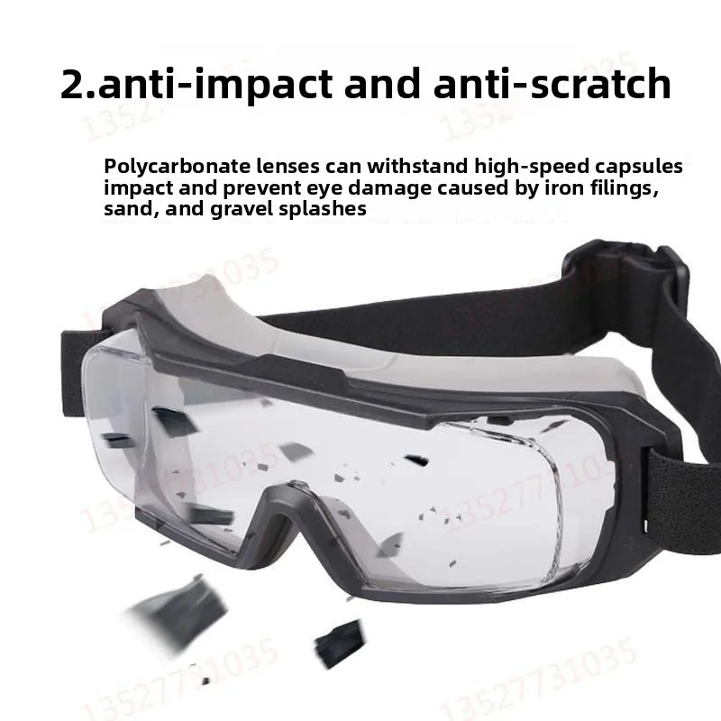 Anti-fog Windproof Sandproof Full Coverage Anti-splash Protective Glasses Goggles for Men and Women Dustproof