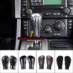 ABS Car Gear Head Shift Knob Handle Cover Trim Sticker For Land Rover Range Rover Sports Vogue 2005-2013 Interior Accessories
