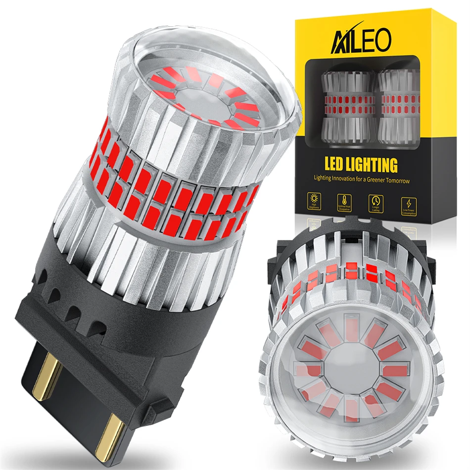 Aileo 2Pcs Canbus T25 3156 3157 P27W P27/5W LED Bulb Backup Reverse Lamps Daytime Running Light Brake Taillight Turn Signal Lamp