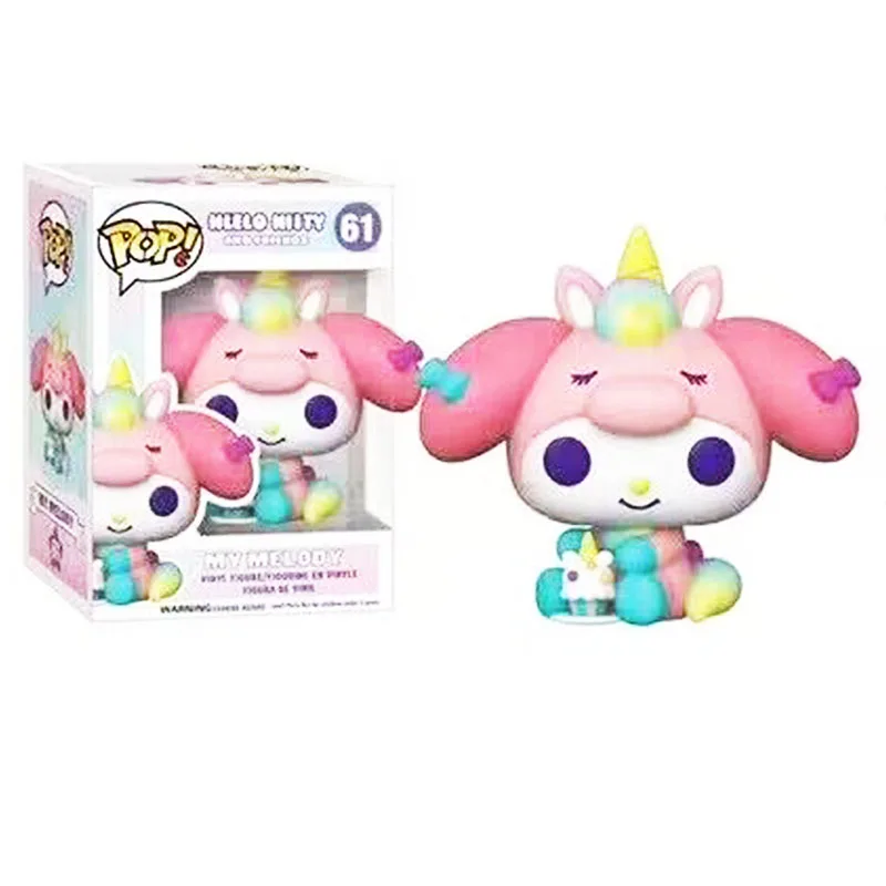 Sanrio Pop Actiefiguren Funko Model Anime Hello Kitty Kuromi Desktop Decoratie Leuke Gk Figuren Model Speelgoed Kid Kerstcadeau