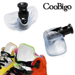 2 Paar Kabelschloss AJ Ersatzspitze Lock Stick Stick Wechsel -Clip für Air Jordan Sneakers Schuhe schwarze Plastikzubehör 10 Hauptverkaufsschuh Nike Jordan False - №4