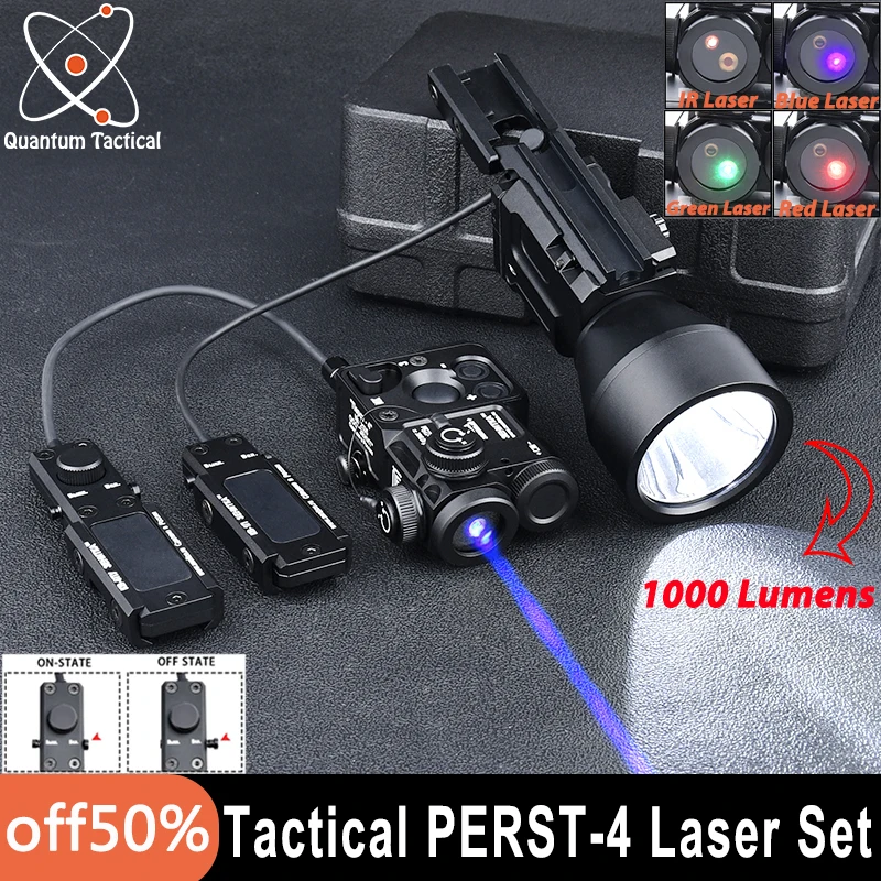 Tactical All Metal Zenitco Perst-4 Indicator Red Green Blue Dot IR Aiming Klesch 1S 2U 2P Hunting High Light Scout Flashlight