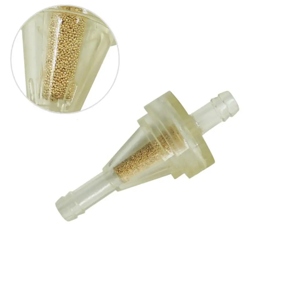 Universal 1/4 Inch Sintered Bronze Filter Element Fuel Filters for Motorcycle, 6mm Small Engine Inline Carb Filter