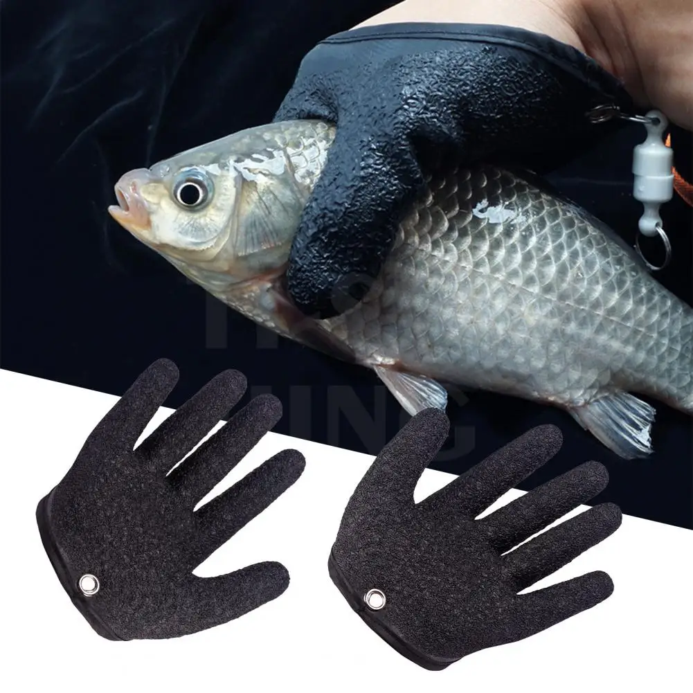 

1 Pc Catch Fish Glove Left Right Hand Great Friction Catch Fish Waterproof Fisherman Scrapes Fish Grip Glove Fishing Accessory