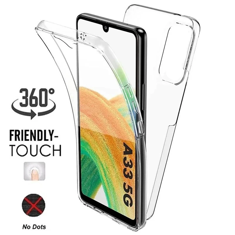 360 Full Body Screen Protector Transparent Case For Samsung Galaxy Note 8 9 10 20 Ultra M21 M30 M30S M31 M31S M51 Phone Cover