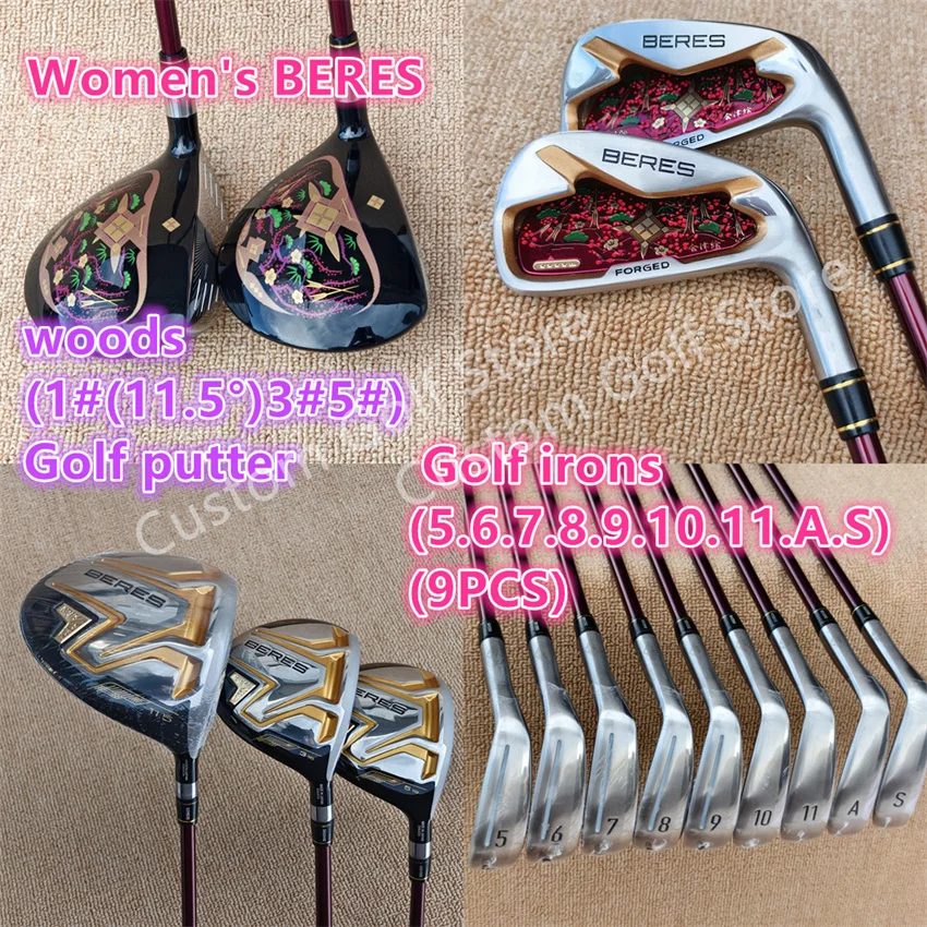 

Women's Golf Clubs BERES s08 woods fairway wood iron putting 13PCS L Flex Graphite Shaft 08 Complete Set golf club iron set