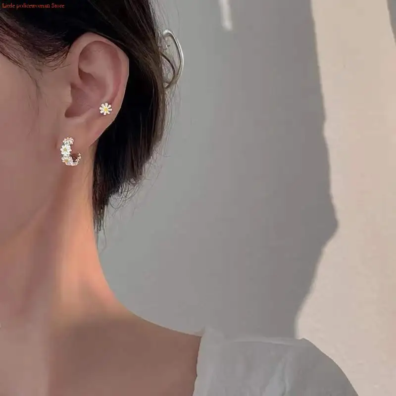 F92D Hoop Earring Jewelry Mother Day Birthday Gift Women Girlfriend