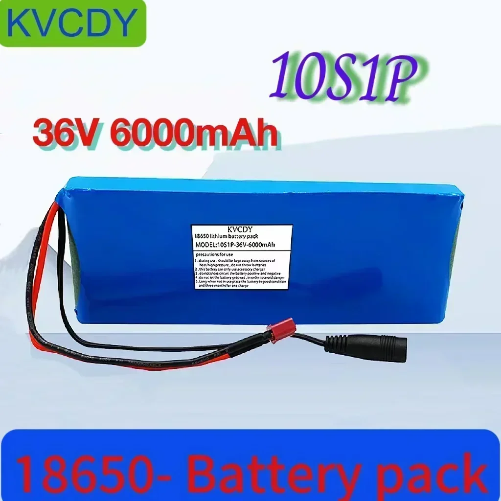 

18650- Lithium ion 10S1P battery, 36V, 6Ah/6000mAh, used for commuting vehicles and belts, with BMS 20A, 500W, brand new