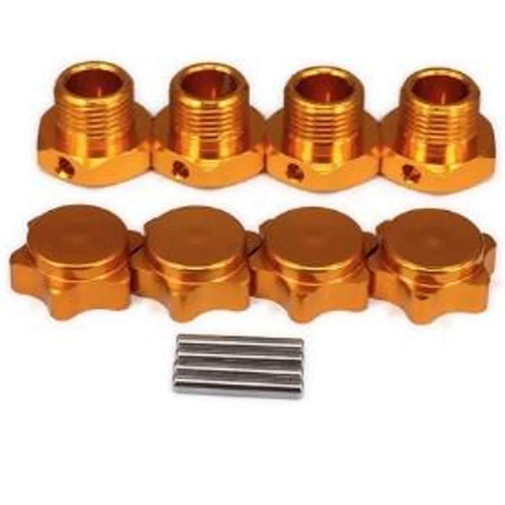 YSIDO 4PCS Aluminium 17mm Hex Radmuttern Adapter für 1/8 1/7 Summit E-Revo ARRMA Buggy HSP 94762 94081 RC Auto