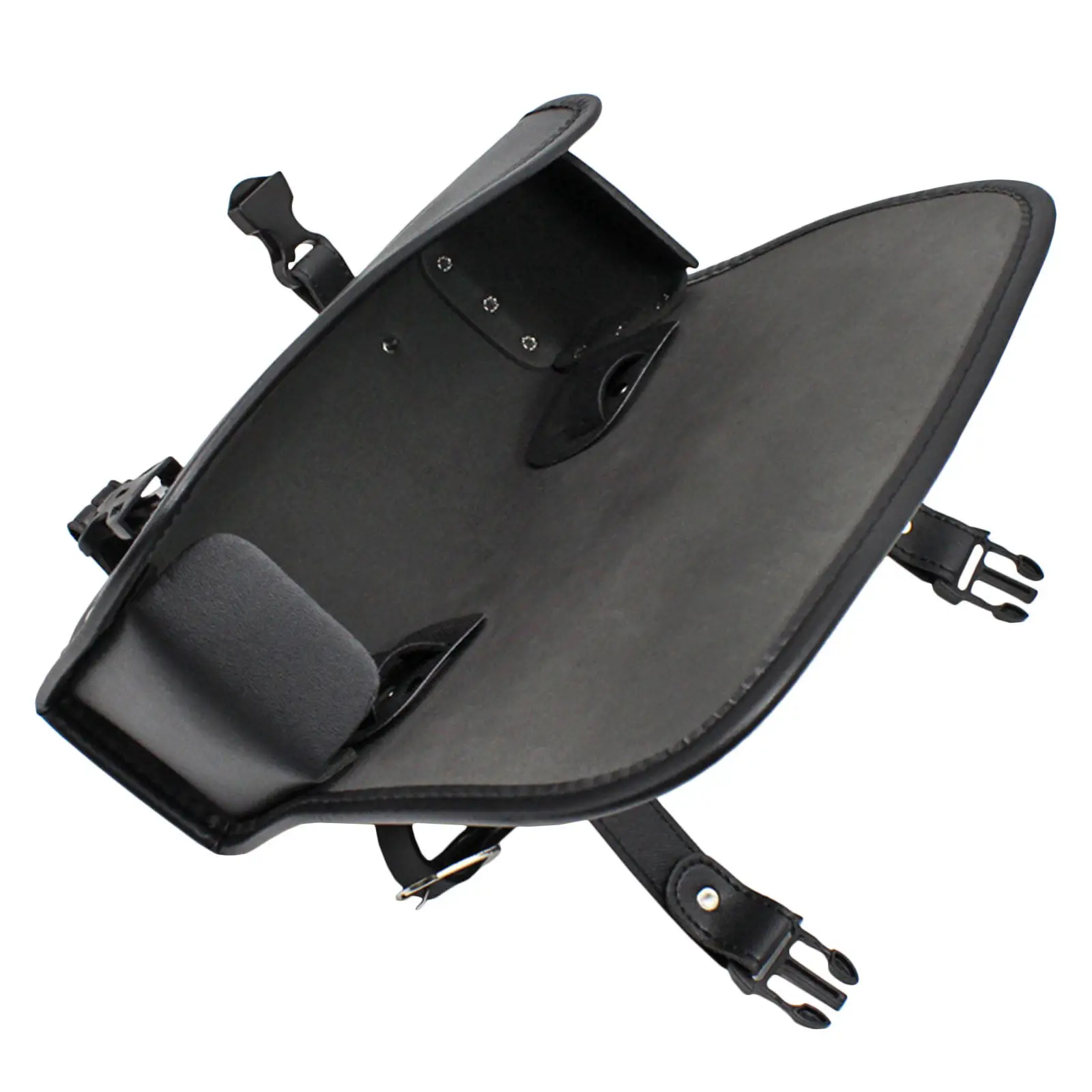Motorbike Handlebar Tool Bag PU Vintage Fork Storage Pouch Waterproof Motorcycle Tail Bag for Cruiser Tool Organizer