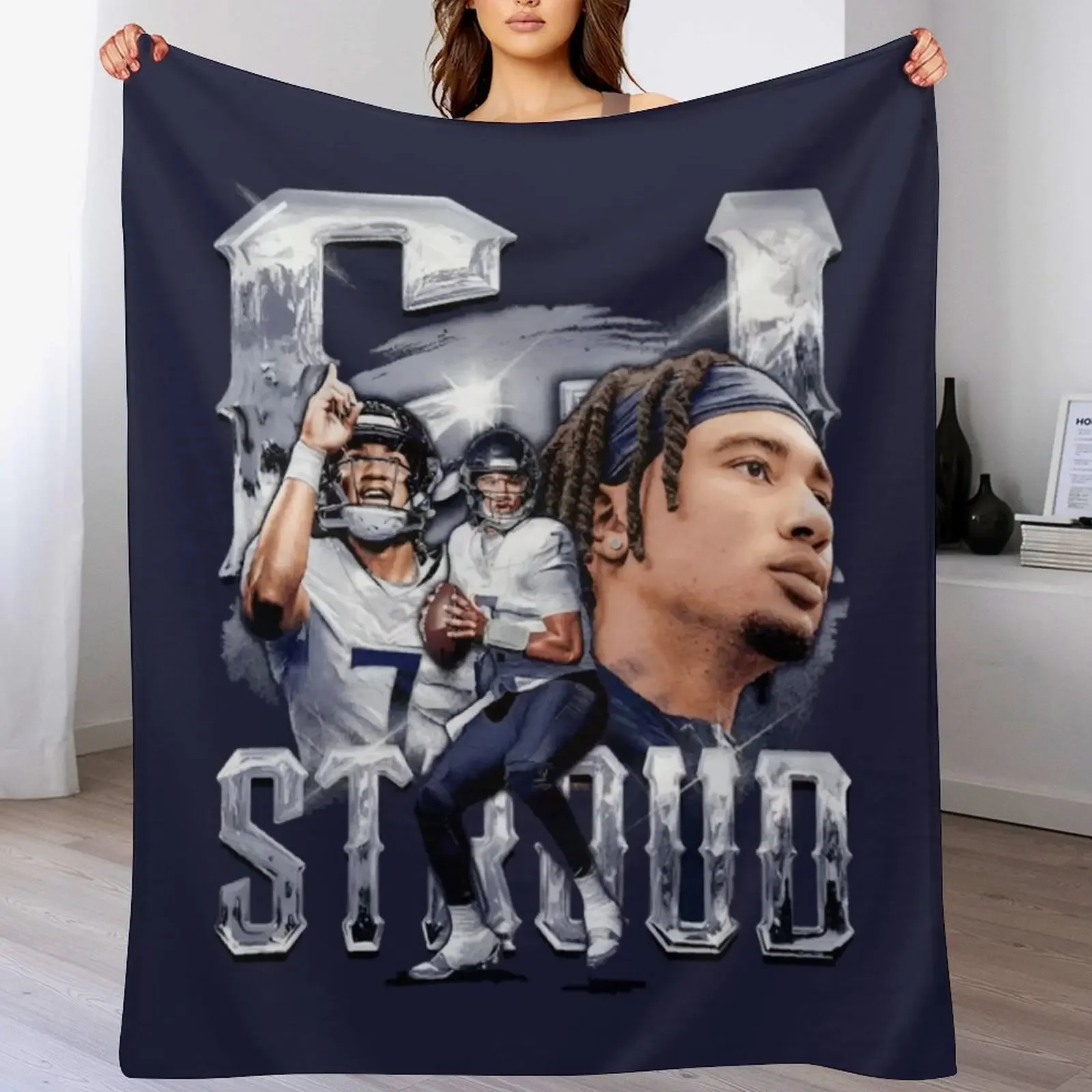 

Cj Stroud Throw Blanket Thin Soft Blanket for Summer Night Sleeping