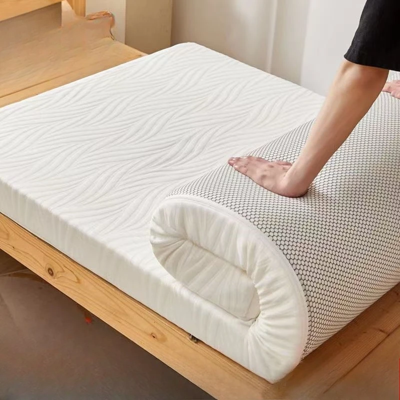 

Толстый матрас из пены с эффектом памяти, топпер для общежития, одноместный, для гостей, для отеля, съемный моющийся чехол, портативный, дышащий, удобный